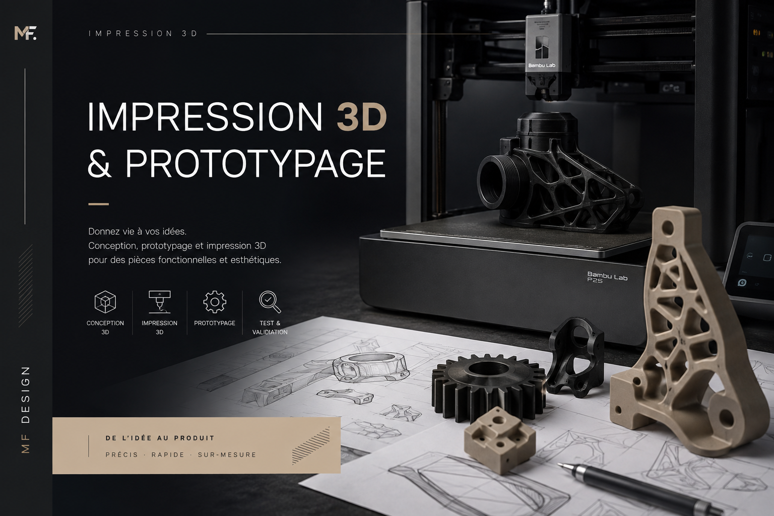 Impression 3D et prototypage MF Design